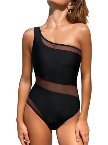 CUPSHE Women's One Piece Swimsuit One Shoulder Asymmetrical Neck
